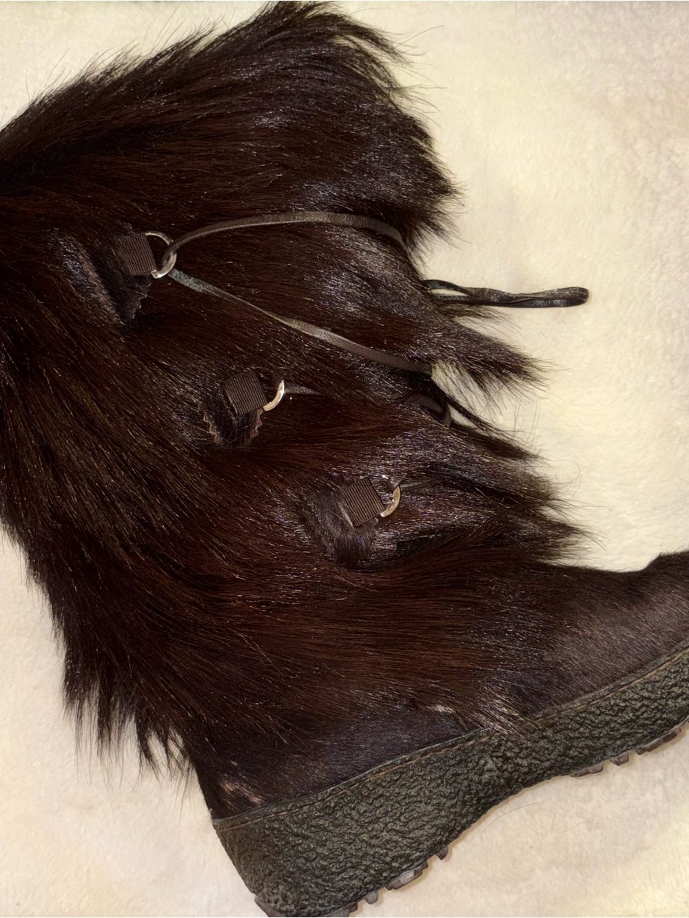 Pajar Dark Brown Fur Winter Boots - Picture 2 of 9